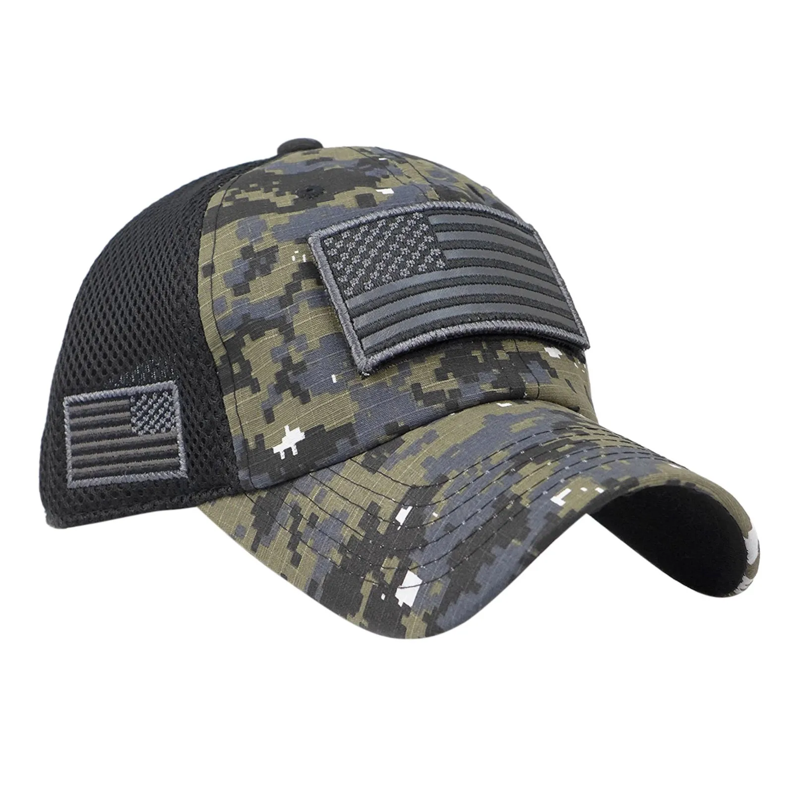 AKFJ NKJA Us Army Military Flag Unisex Adjustable Cap Trucker Hats Dad Baseball Hats Driver Cap 