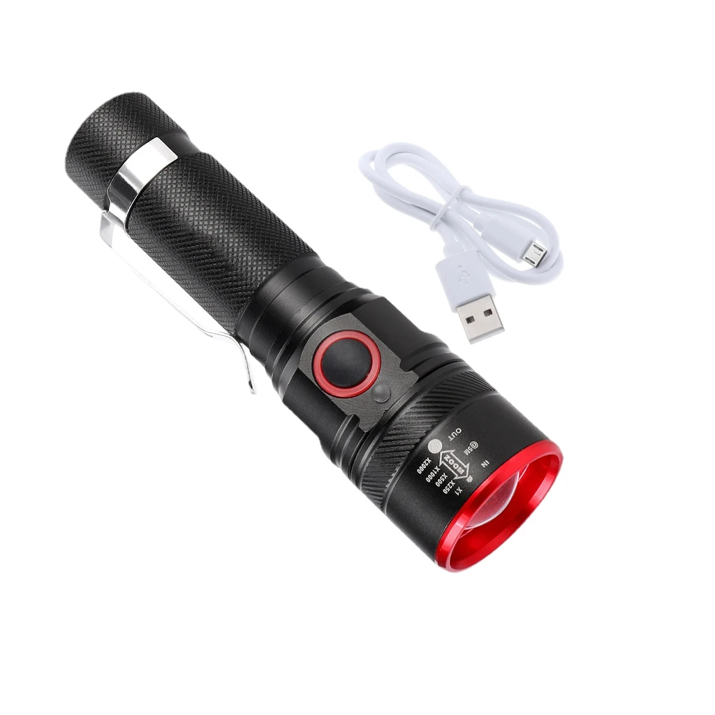 Portable High Lumen Flashlight LED Flash Light Waterproof Super Bright Torch Handheld Pocket Lamp for Camping Emergency Outdoor