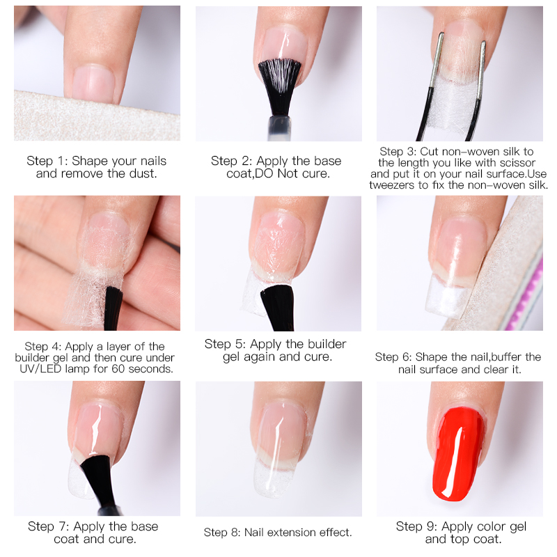 step by step uv gel nails