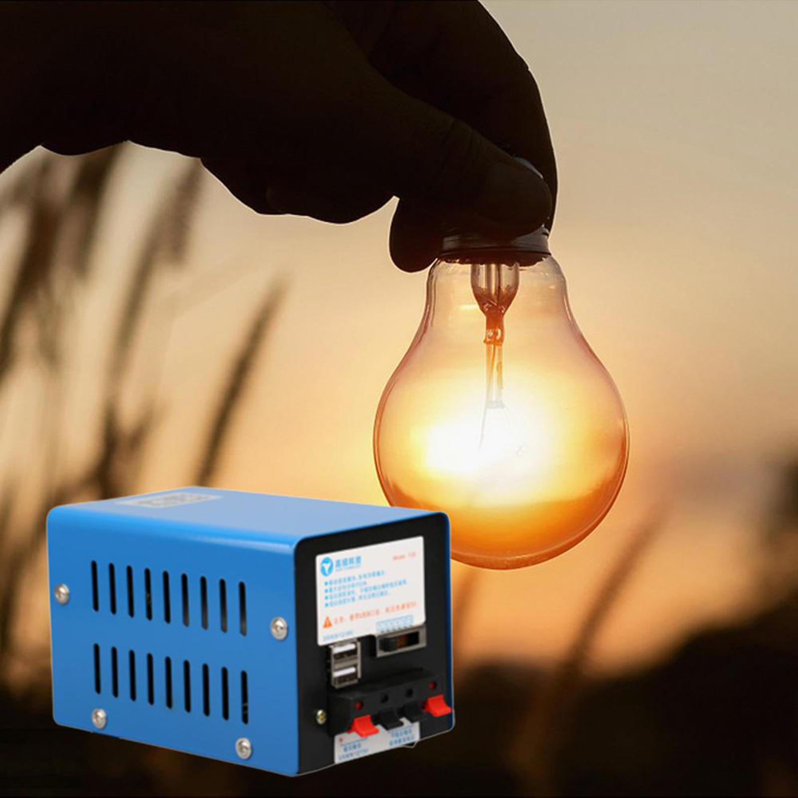 Household Outdoor Portable Manual Hand Crank Generator 20W High Power Dynamo USB Charger for Travel Camping Hiking