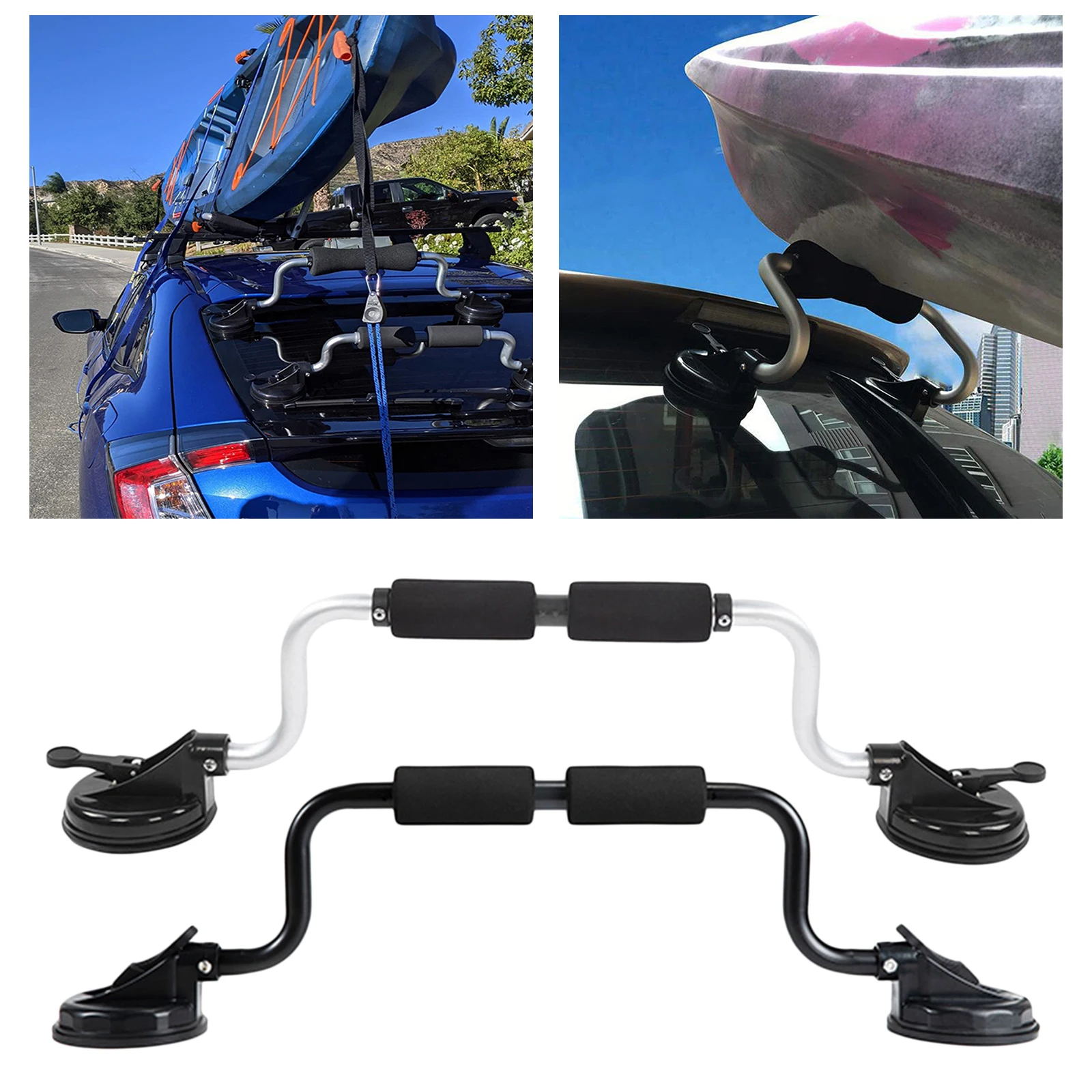 Boat Pusher Suction Cup Holder, Suction Boat Roller Load Assist For Mounting Kayaks And Canoes To Car Tops
