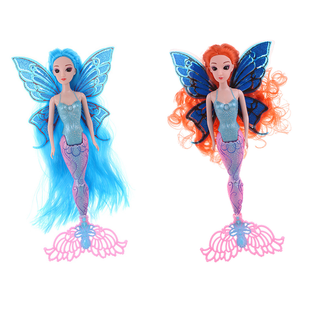 Stylish Mermaid Doll Toy Mermaid Rainbow Lights Doll Classic Princess Toys Custom Doll Collection Birthday Gifts