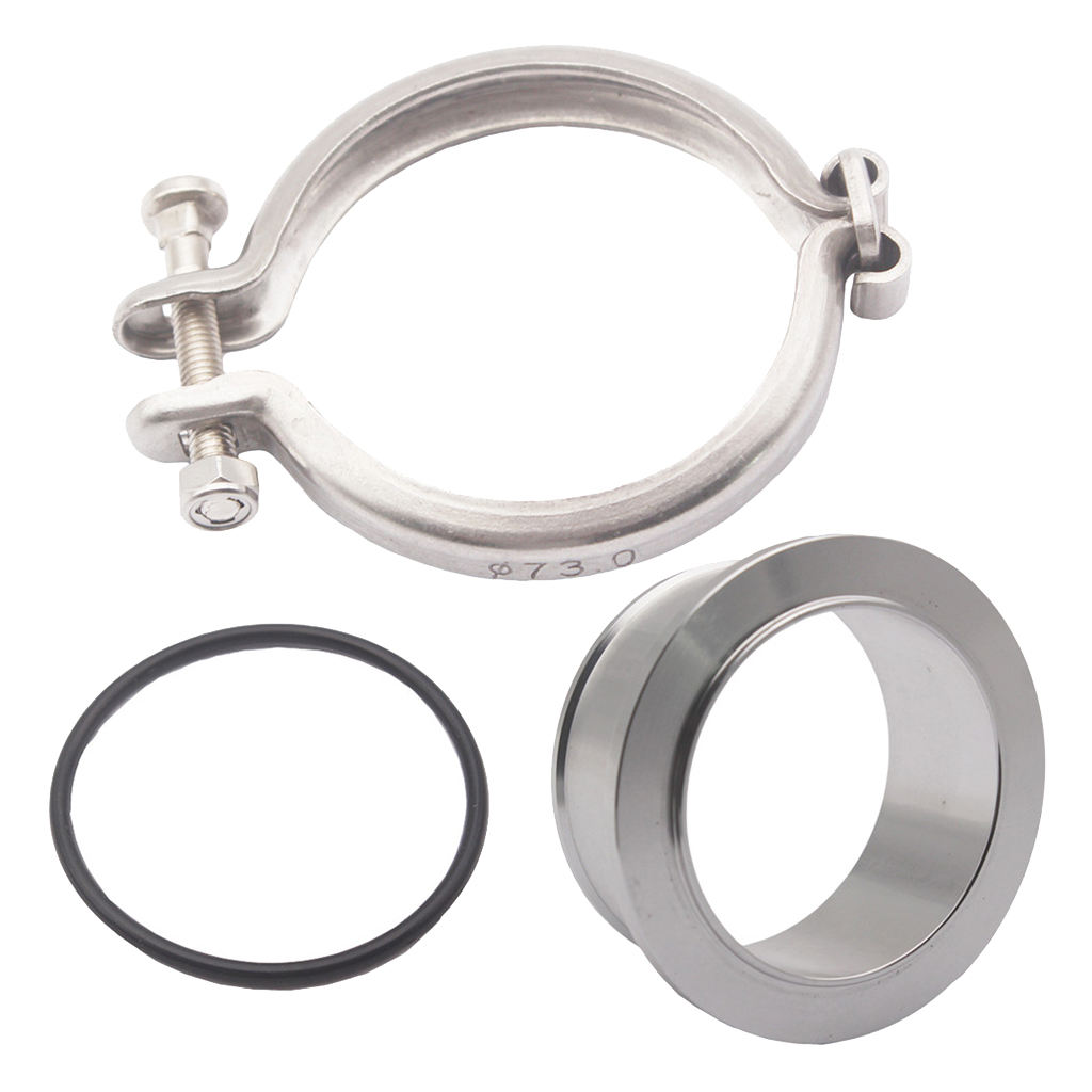 Replacement Turbo Compressor V-band Flange Clamp Set Kit For  HX35 HX35W HX40W For BW Also for  5.9L