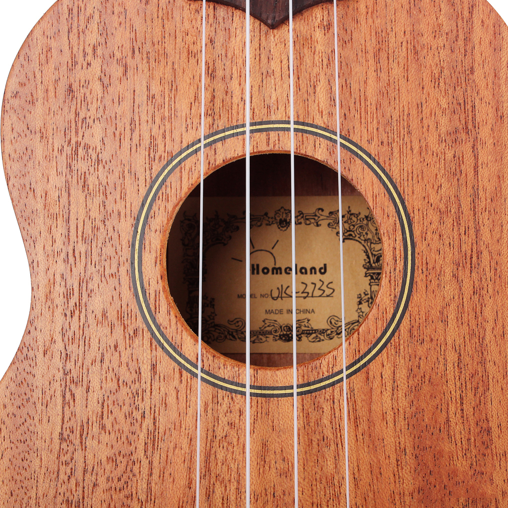 Brown Full-enclosed Mini 21 Inch 15 Frets Ukulele Uke UKLL Hawaiian Guitar