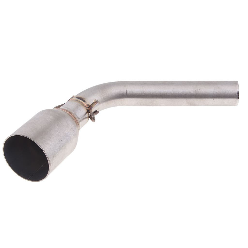 51mm Motorcycle Exhaust Muffler Mid Pipe Front Link Pipe Slip On for Honda GROM MSX125 2013-2015