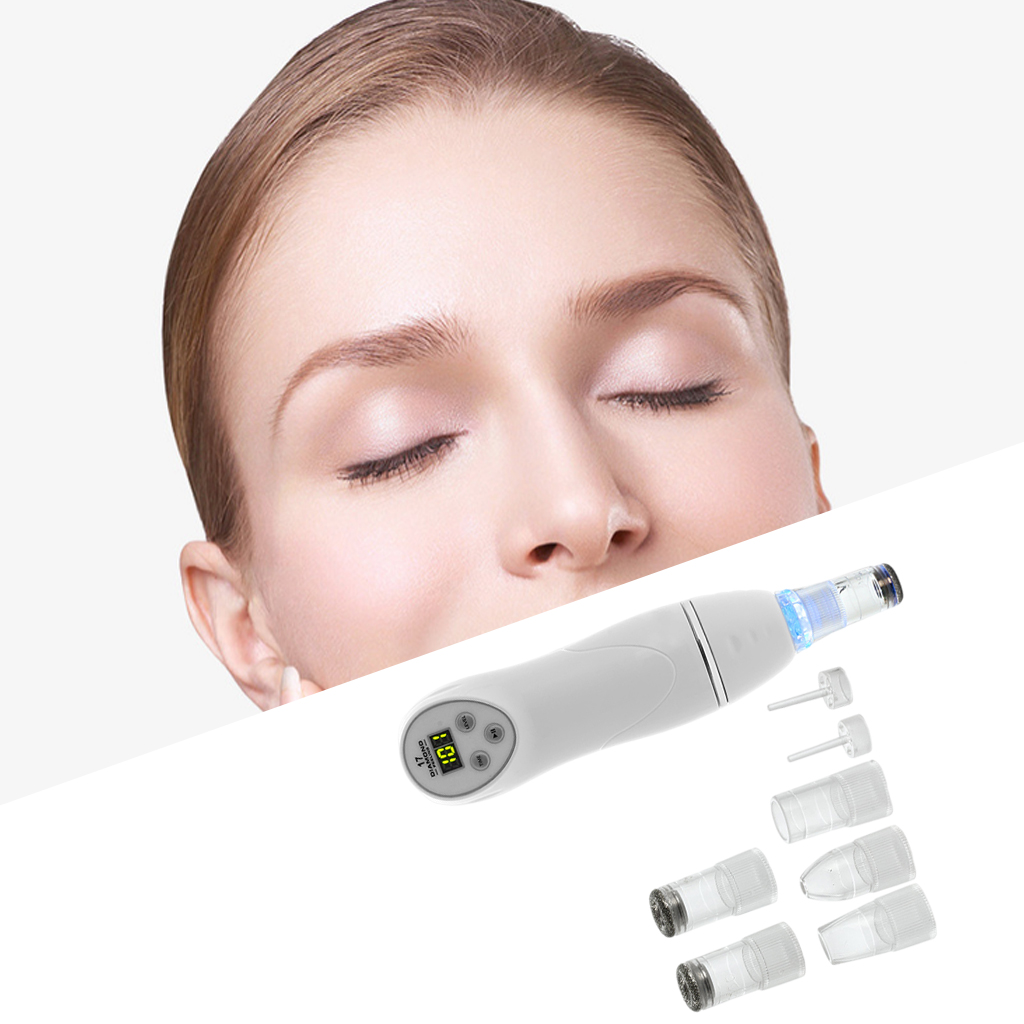 Black Head Remover with Hot Compress Vibration Function Face Pore Cleaner Plug-US