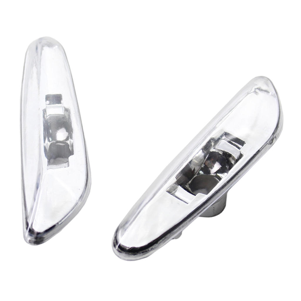 Turn Signal Side Marker Light Cover Clear Lamp Shad for BMW E46 3 Series 2002 2003 2004 2005 4-Door Sedan and Wagon