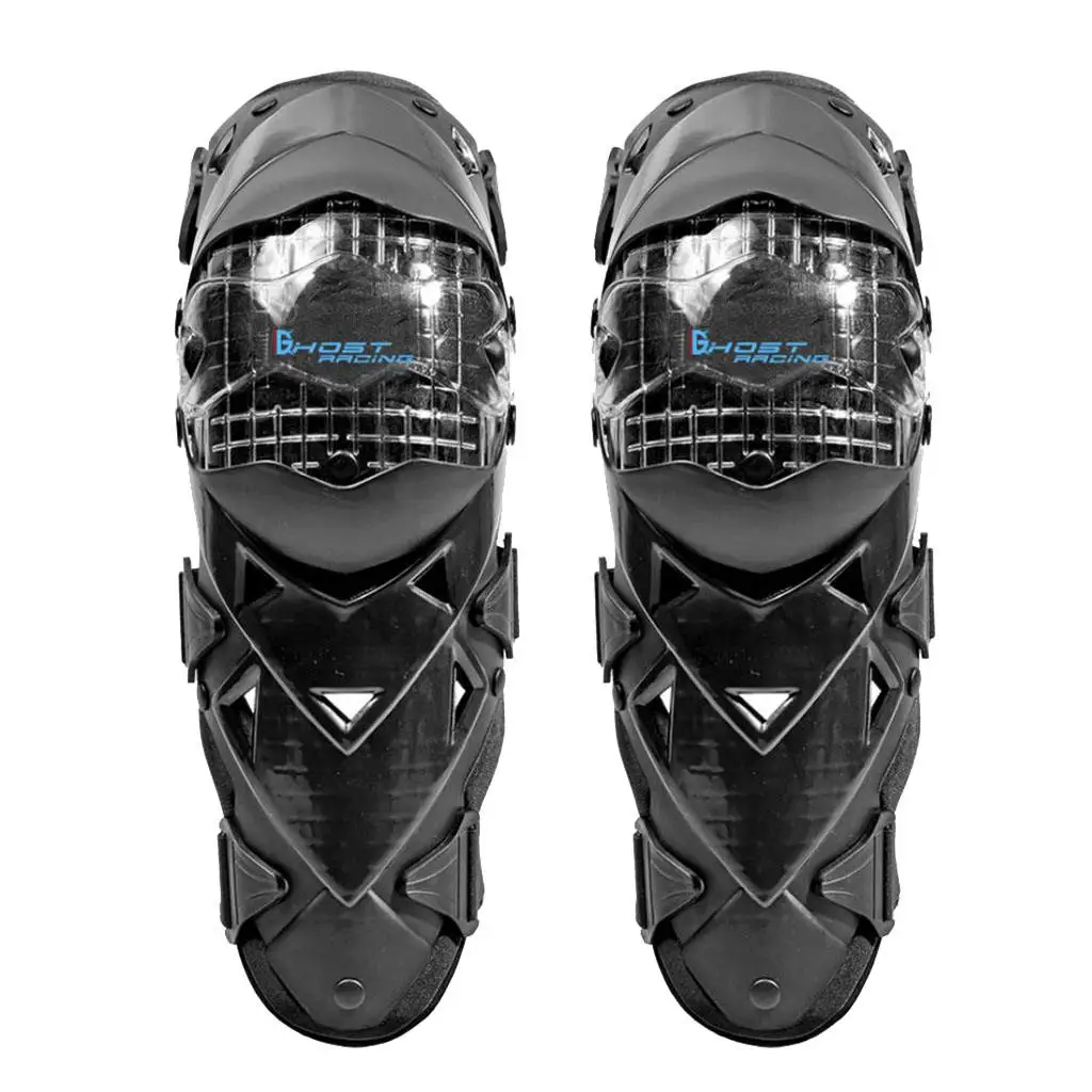 Black ATV Motocross Motorcycle Riding Knee Shin Guards for Racing Motorcycle Knee Pads Protectors Motorcycle Knee Guards
