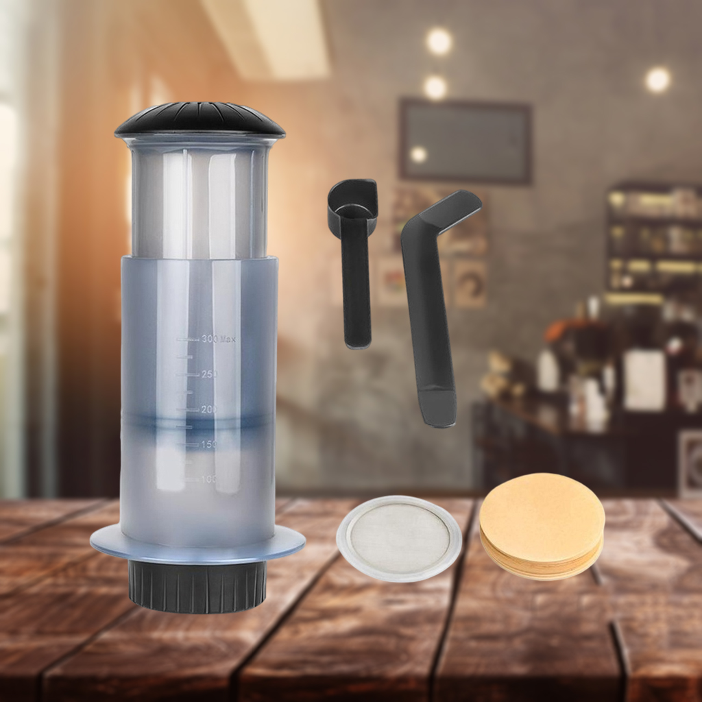 Stainless Steel Portable Mini Press Coffee Maker Machine for Home Travel