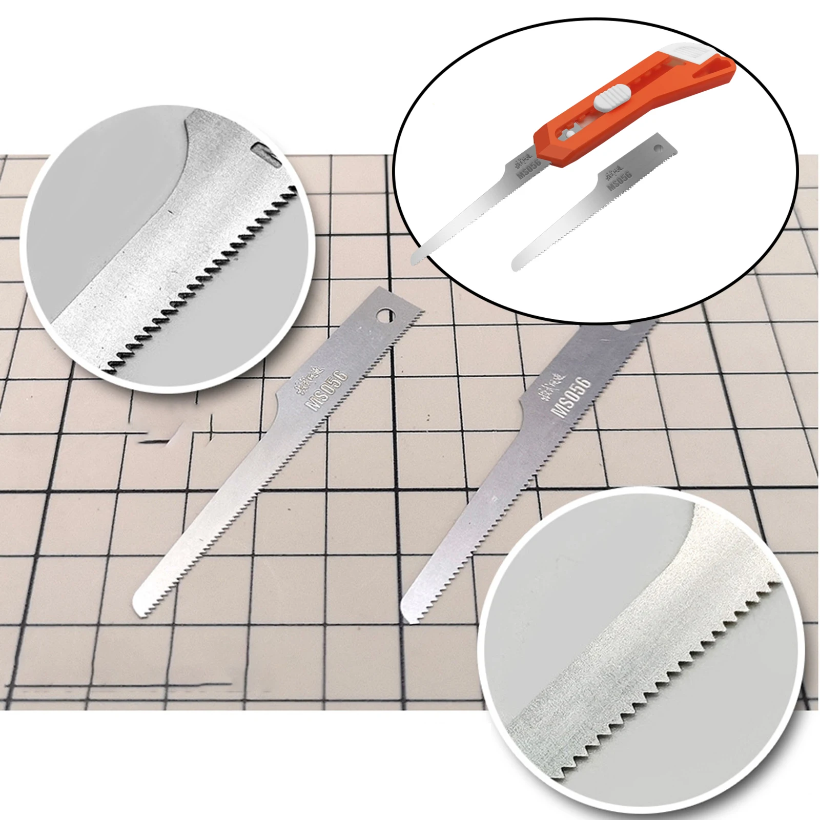 Handy Model Cutting Mini Hand Saw Knife Blades 2 in 1 DIY Craft Hacksaw Tool