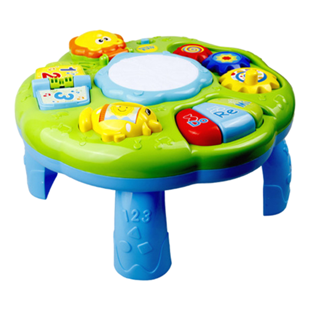 Baby Activity Table,Baby Toys Toddler Activity Learning Table Toys for 1 Year Old Boys Girls with Lighting & Sound