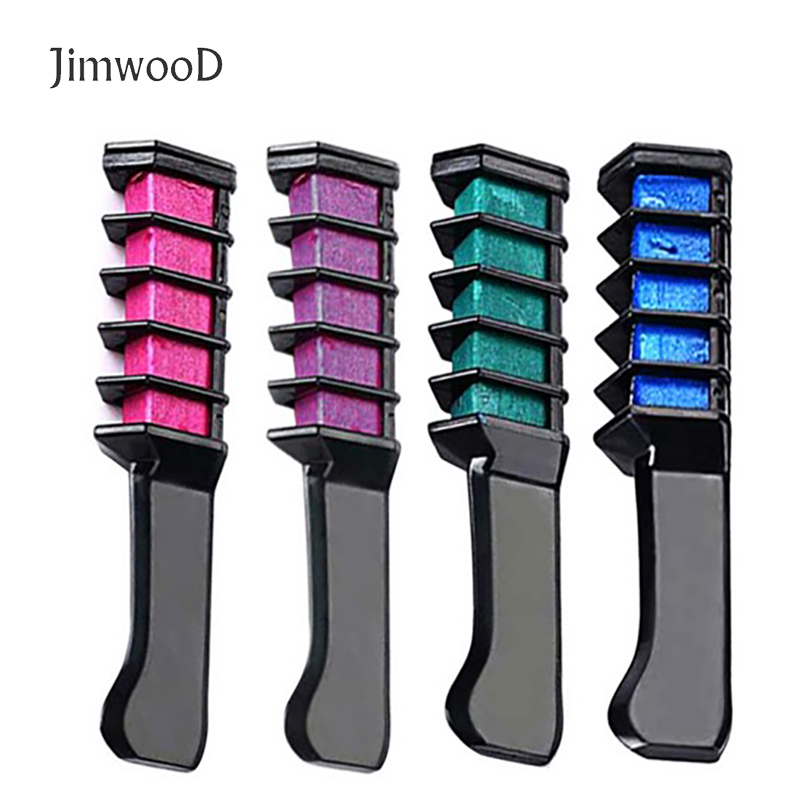 Best of Jimwood 1pc Hair Mascara New Design Crayons For Hair Color Chalk For The Hair Color Temporary Blue Hair Dye With Comb 8 Colors Reviews & Tips