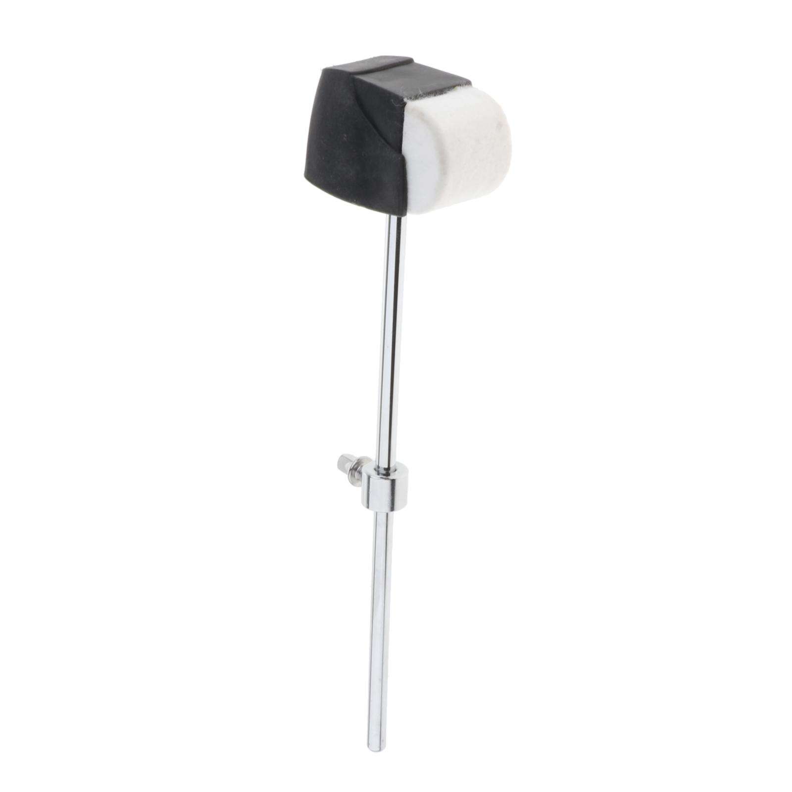 Durable Felt Bass Drum Pedal Beater Head Kick Drum Mallet Stainless Shank Percussion Instrument Replacement