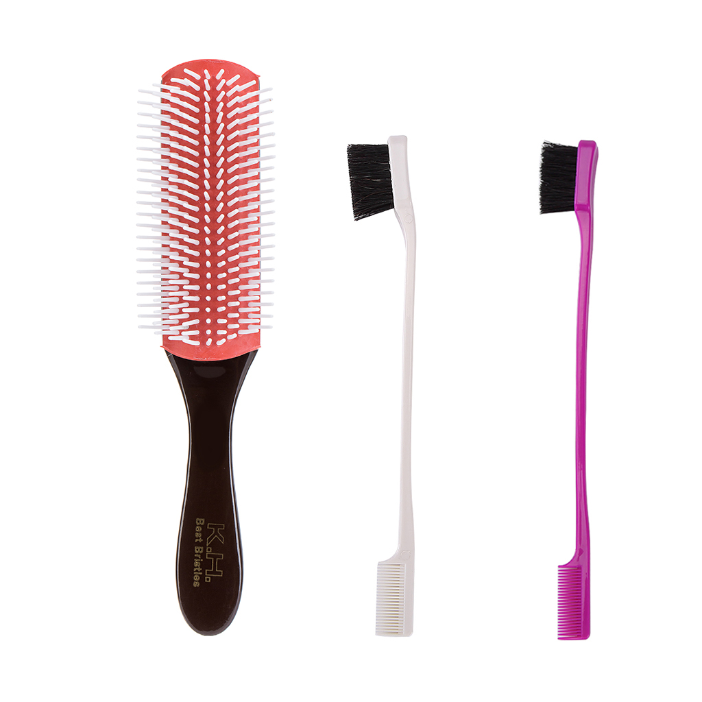 Hair Styling, Smoothing, Straightening Brush with 2pcs Smooth Gentle Hair Gel