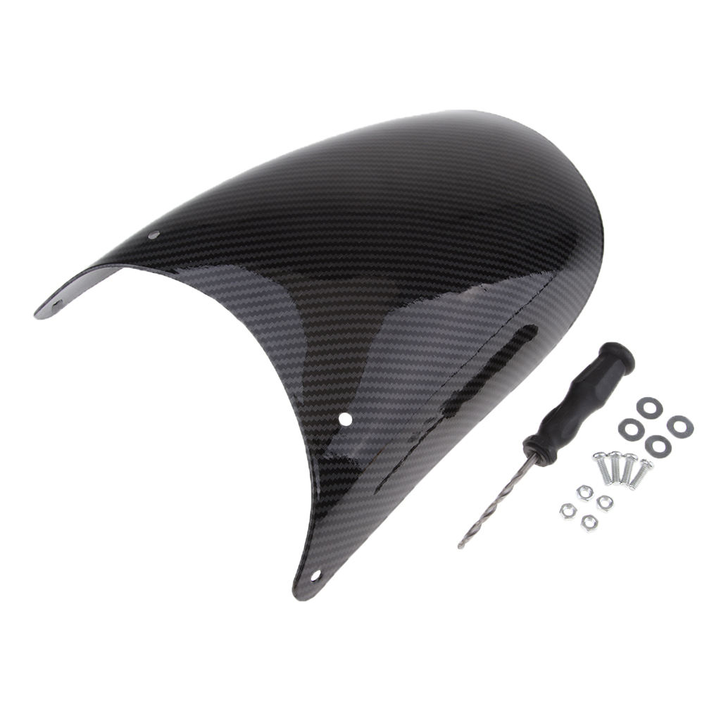 Carbon Fiber Motorcycle Front Fender Mudguard Extension Extender Type 4 Front Fender Extender Mudguard Extension