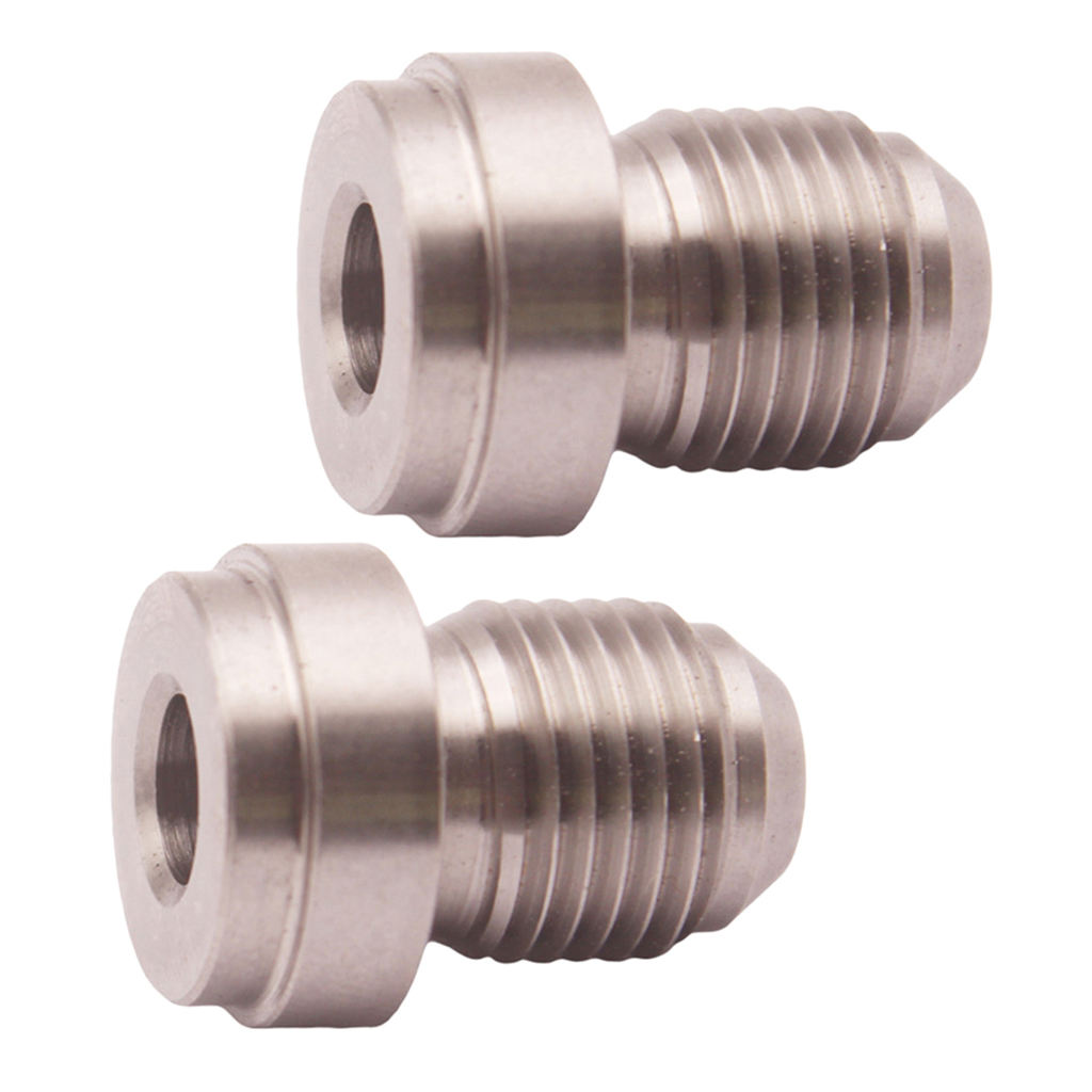 Silver AN-3 Straight Weld Adapter Fittings Connector CNC Machined Fuel Tank