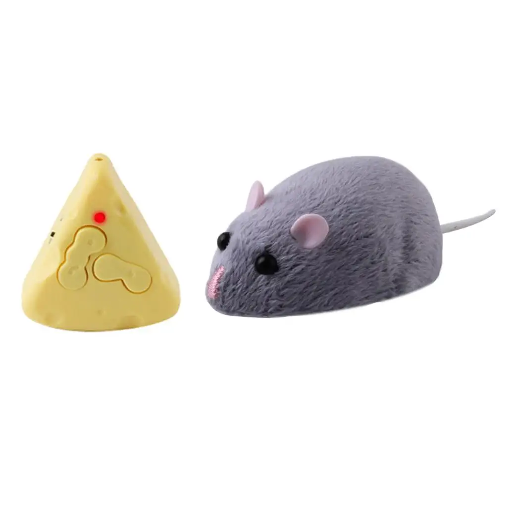 RC Wireless Rat Toy Electronic Remote Control Plush Mouse Cat / Dog