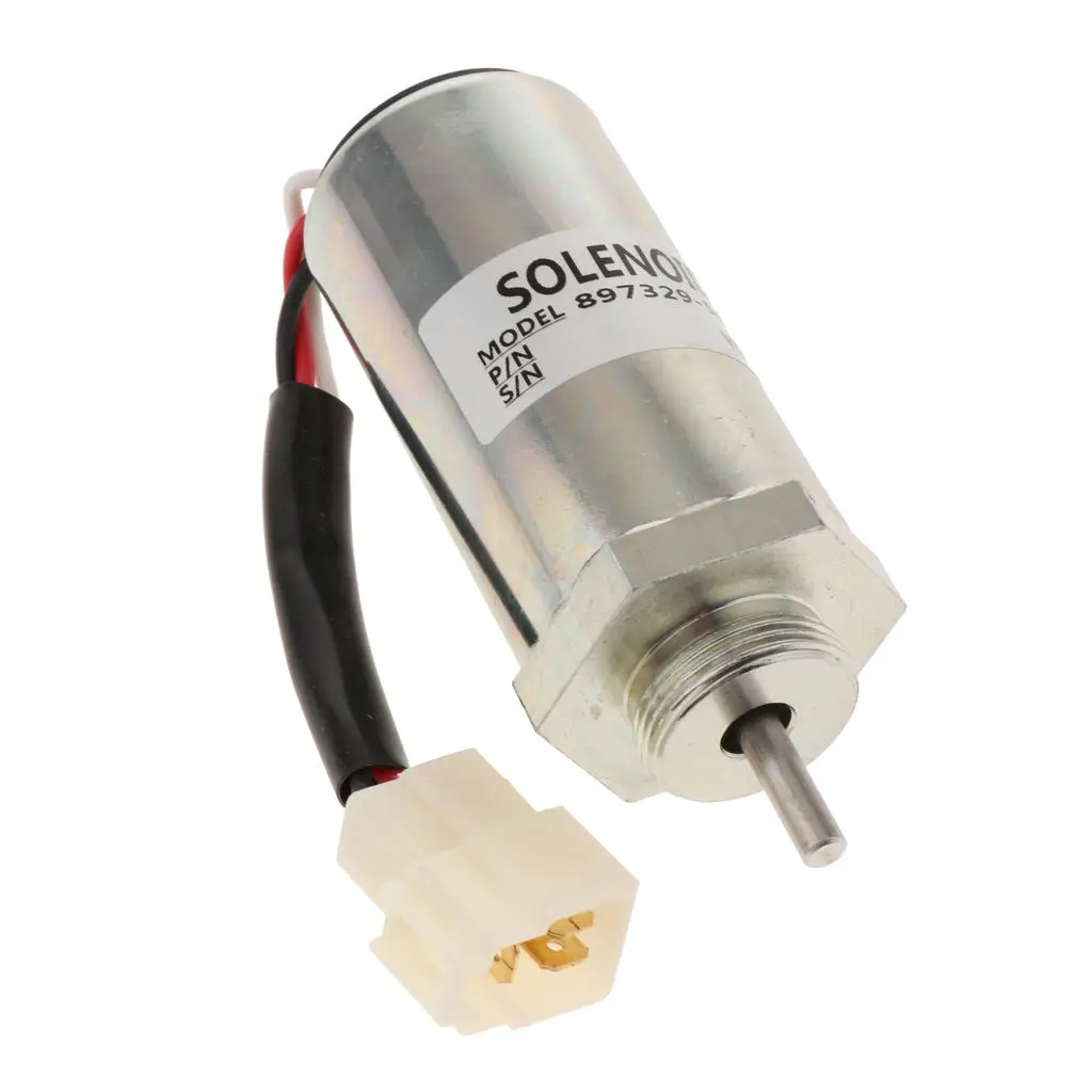 12Volt Fuel Shutdown Solenoid Cut Off Solenoid for  EX55 And for Kobelco