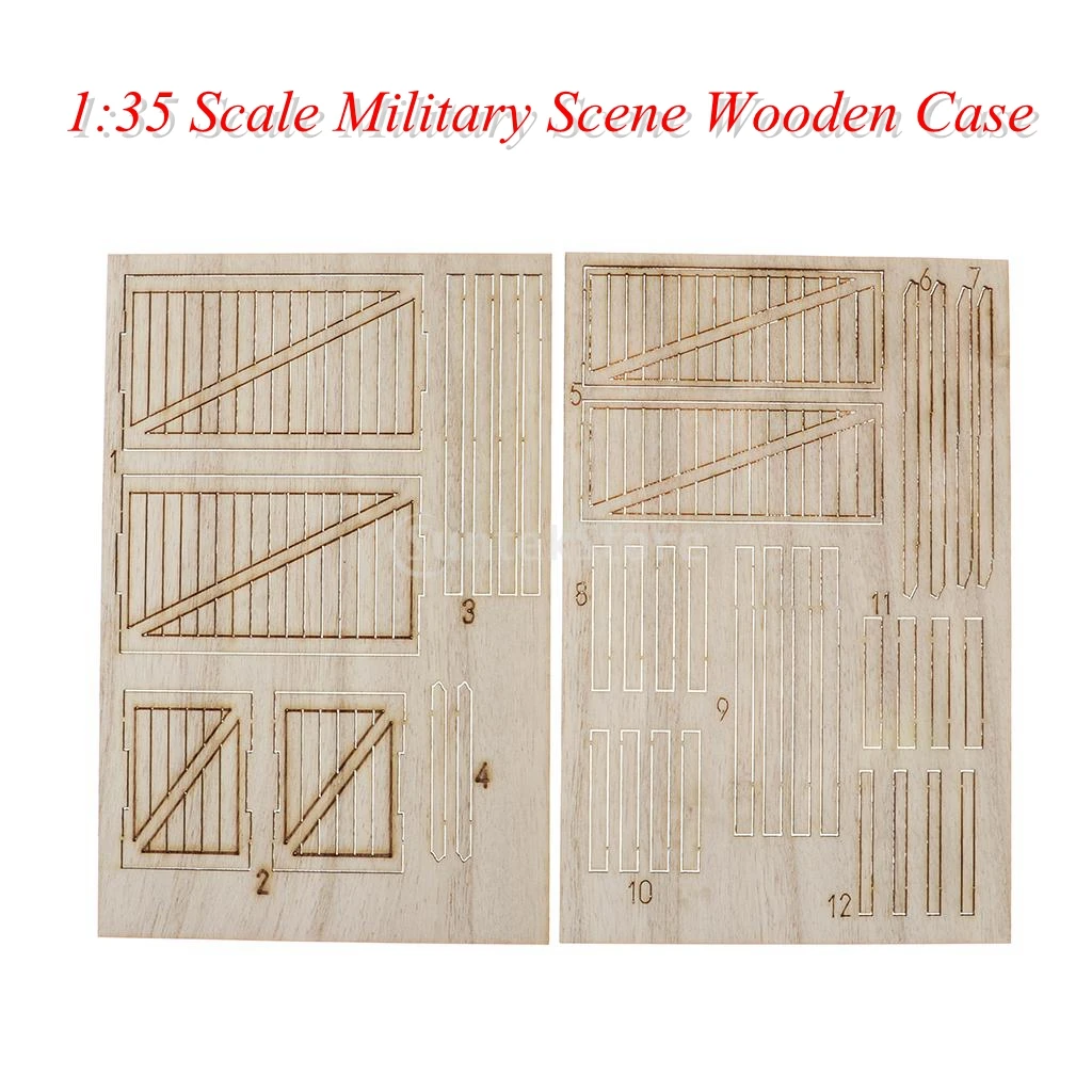 1:35 Ruins Wooden Box  Scene Model Architecture Unassembled Kit