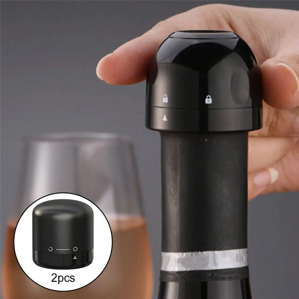 2Pcs Reusable Wine Stoppers Kitchen Barware Tools Keep Fresh Leakproof Beverage Bottle Stopper Sealer Wine Bottle Plug for Beer