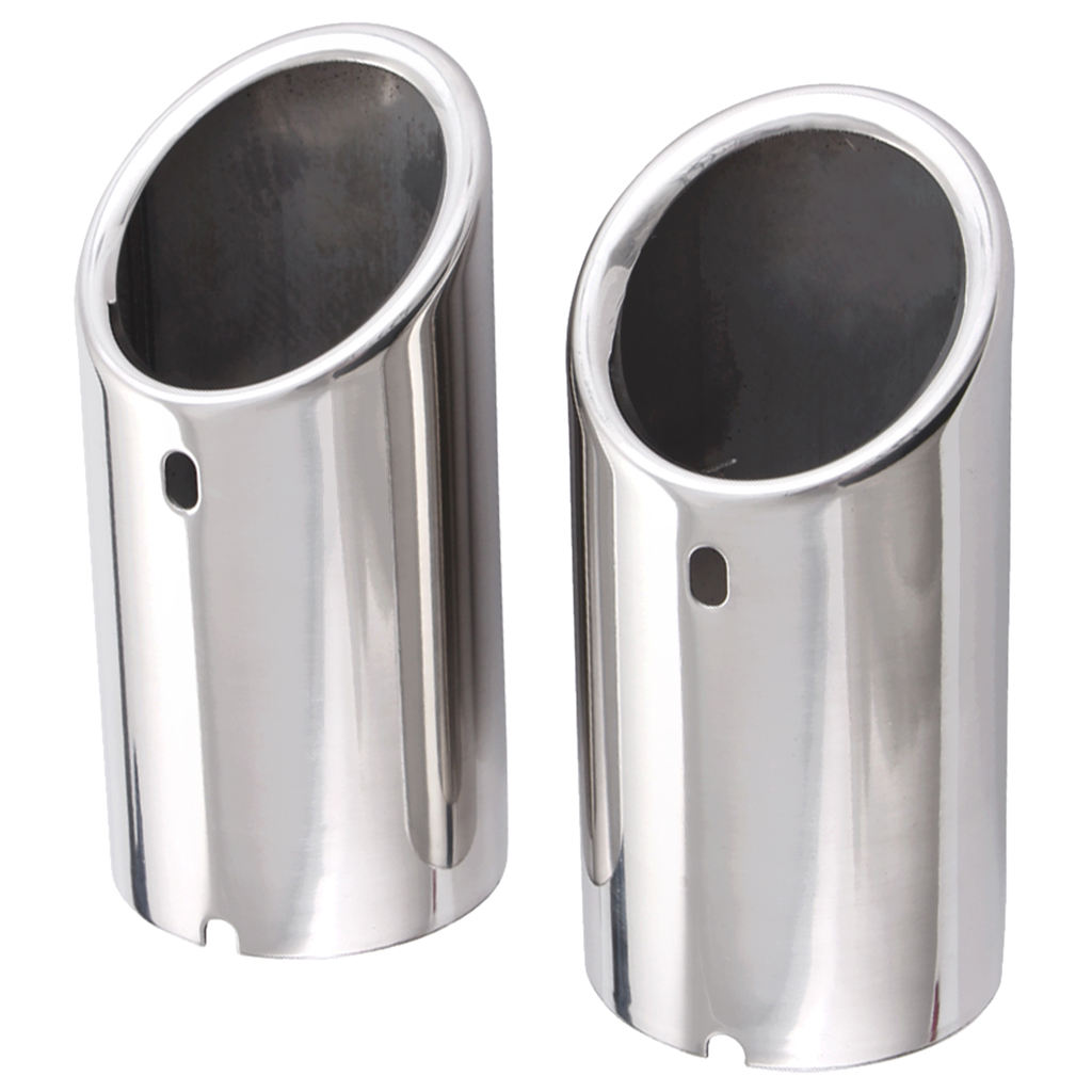 2 Pieces Exhaust Muffler Tail Pipe Tip for VW Jetta 6 MK6 Golf MK7 - Stainless Steel