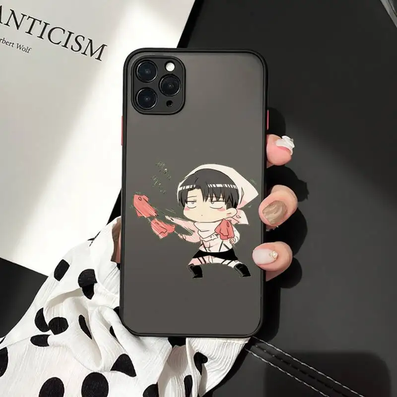 iphone 13 pro max cover Attack On Titan Japanese Anime Phone Cases matte transparent  For iphone 7 8 11 12 13 plus mini x xs xr pro max cover apple 13 pro max case