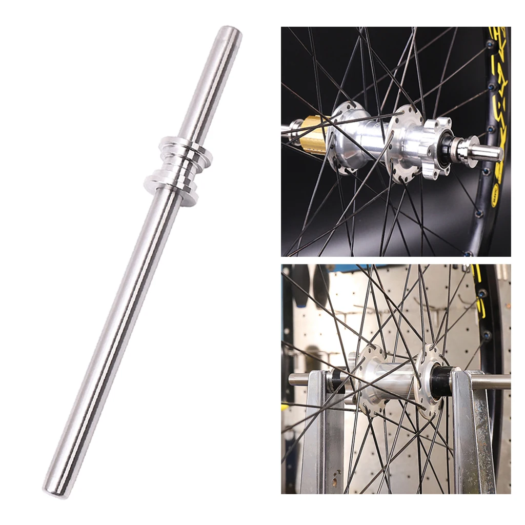 Bicycle Wheel Truing Stand Thru Axle Adapter Work with 12mm 15mm 20mm Axles