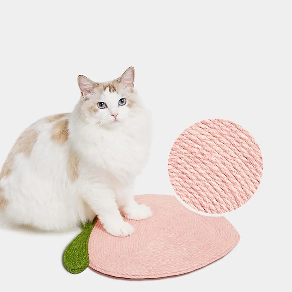 Wall Mount Durable Sisal Cat Scratching Board Scratch Pad with Sucker Scratcher Activity Interactive Toy