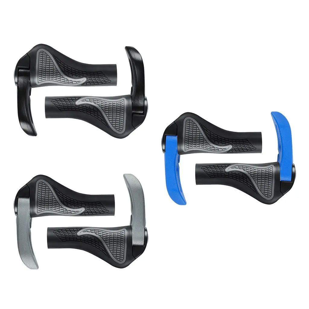 Bike Handlebar Grips Lock on Ends MTB Road Bicycle Rubber Hand Cover Bicycle Parts Accessories