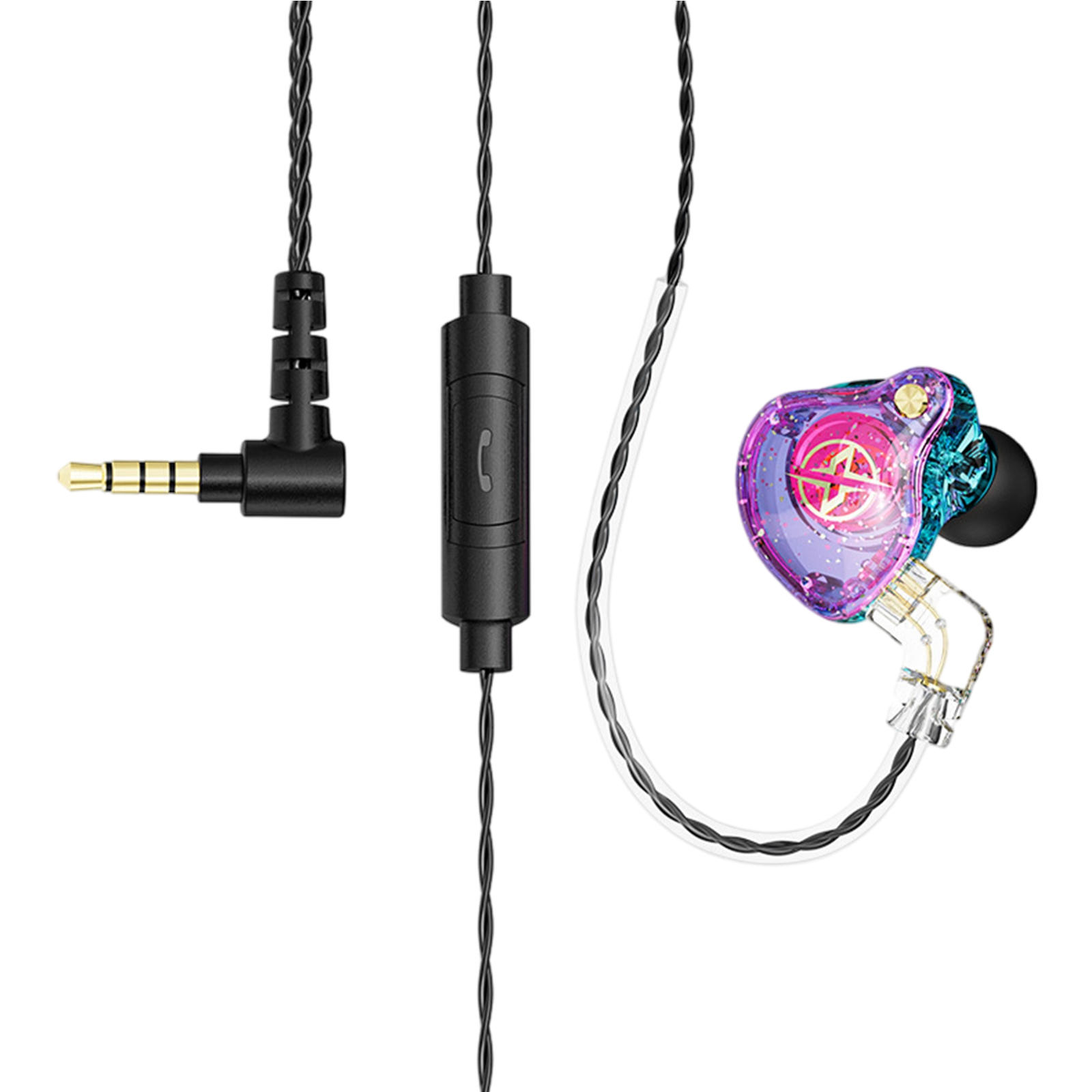 Wired Earbuds Headphones In-Ear 3.5mm Detachable Cable , Immersive Sound and Powerful Bass , Dual Magnectic Circuit Dynamic