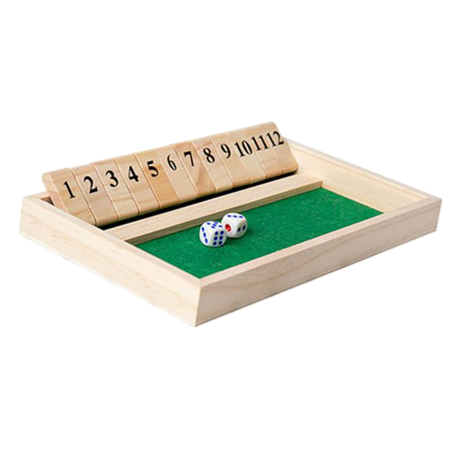Classic Shut The Box Bar Dice Game Fun Set for Kids Adults Table Games