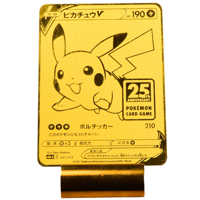 One Pcs Original Cartas Pokemon Cards Metal Toy 88x63mm Cartoon TAKARA TOMY  Pikachu Metal Pokemon Kaarten Game Boy Gift - AliExpress