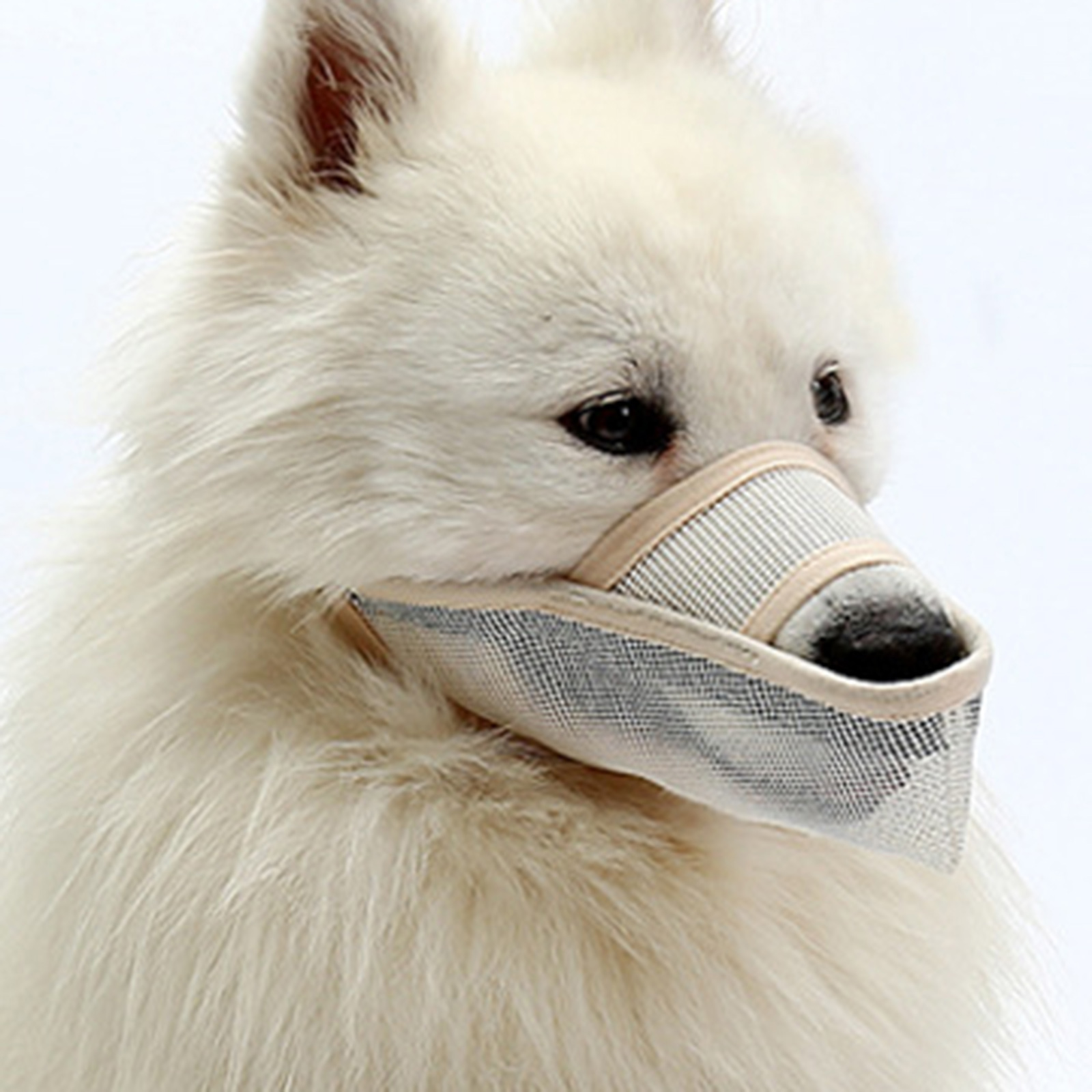 Breathable Soft Dog Muzzle for S M L Dogs Air Mesh Pet Mesh Muzzle Dog Mask Anti-Barking for Long Snout Dogs