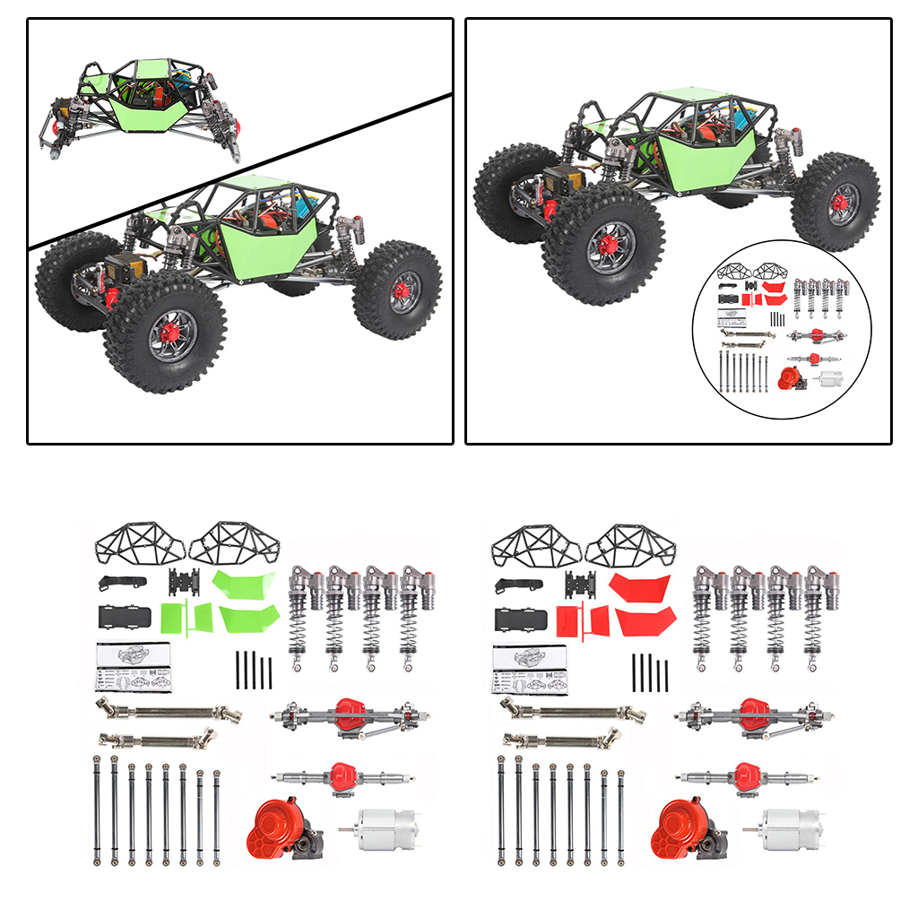 CNC Metal Upgrade Chassis Frame Body Kit Fit for SCX10 4X4 1:10 Scale RC Rock Crawler Model Car Buggy DIY Parts