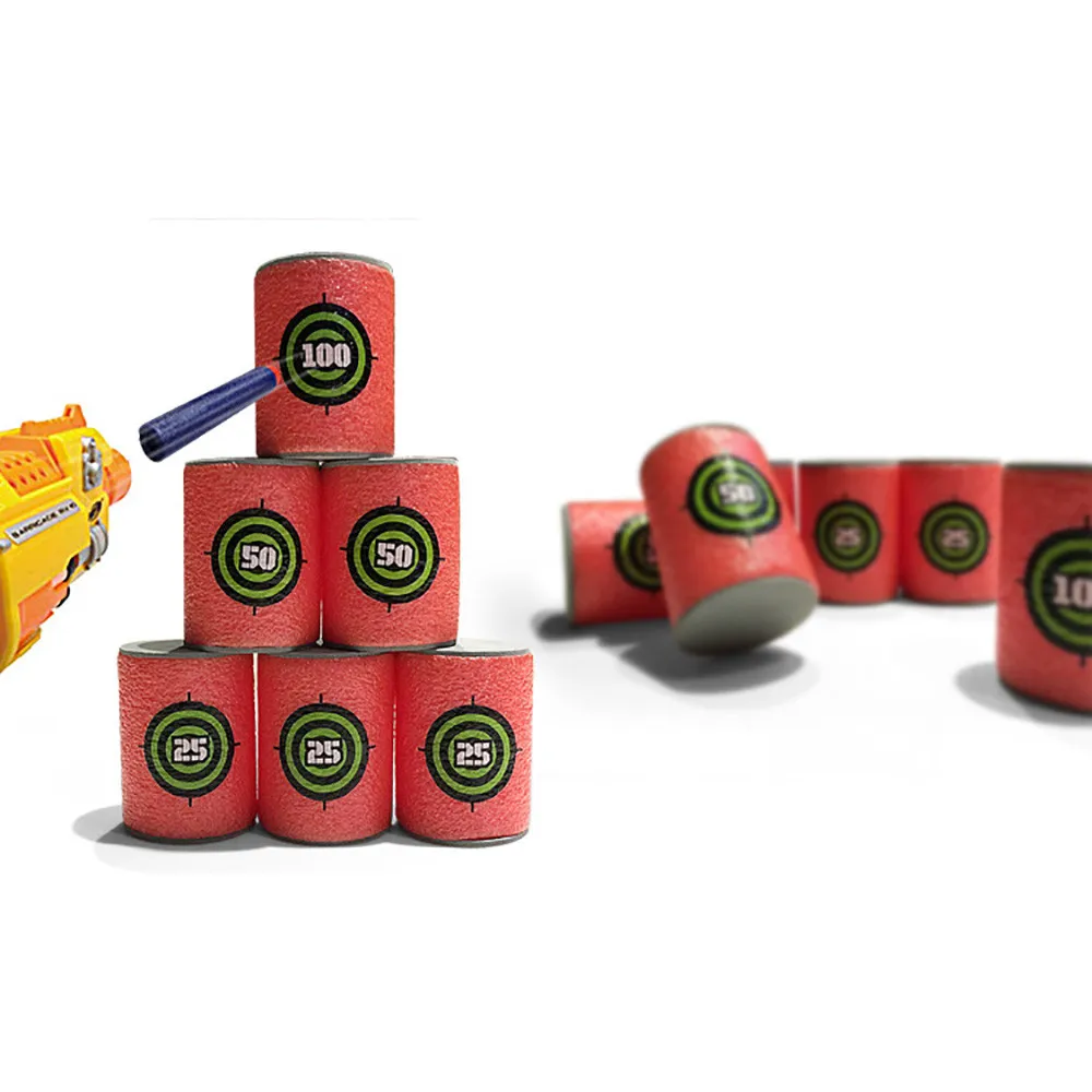 18xEVA Soft Bullet Target Dart For NERF N-Strike Elite Series Blasters Spielzeug 