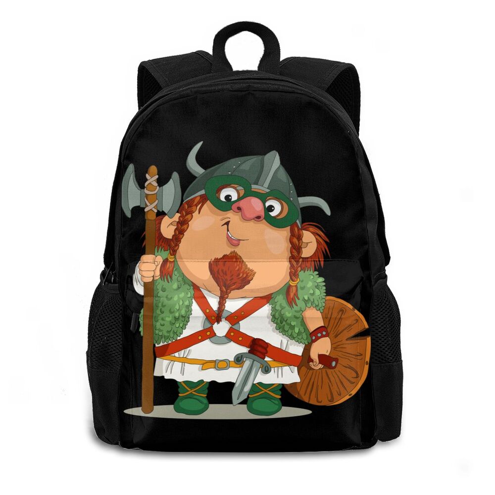 Viking Cartoon Designs School Backpacks