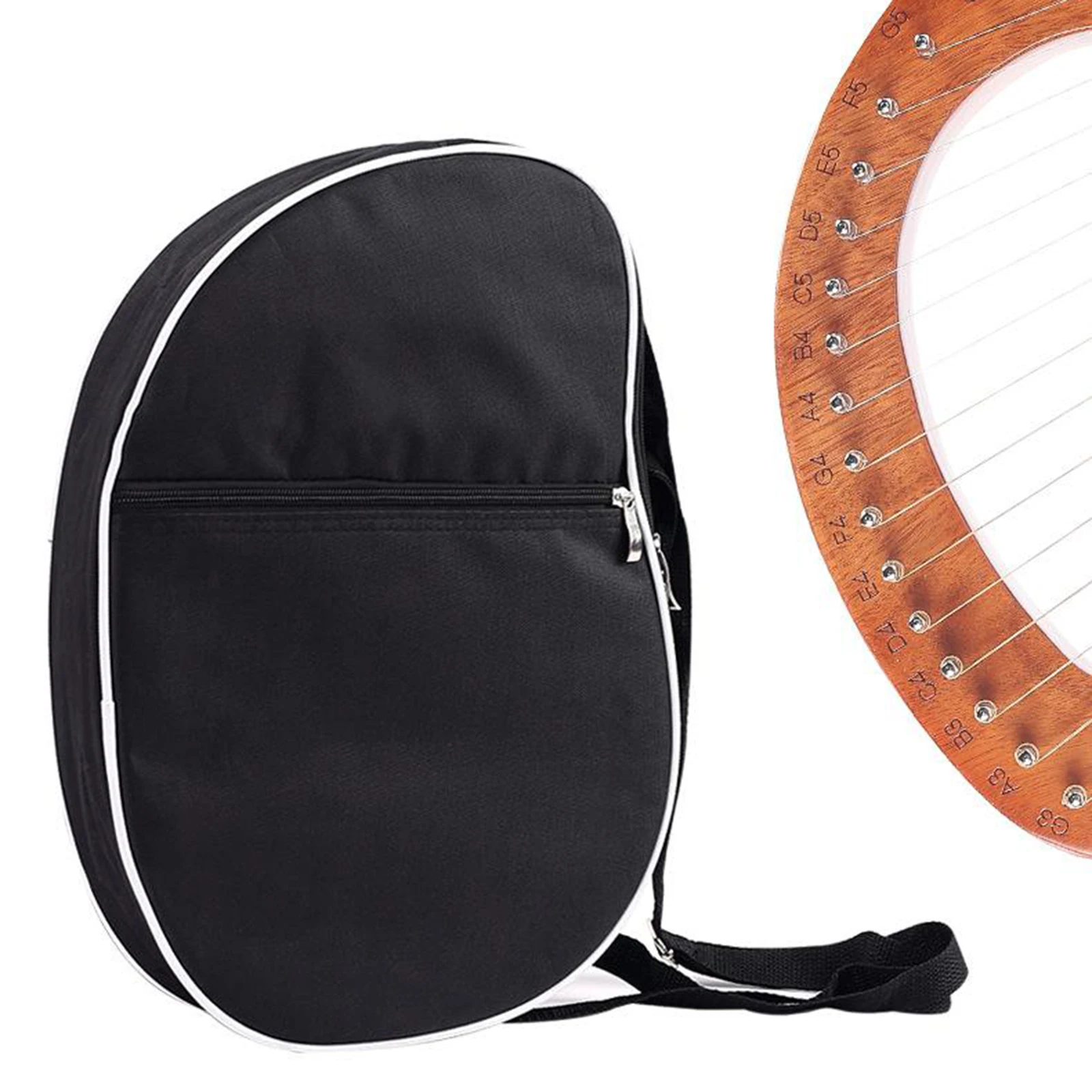 Waterproof Padded Lyre Carry Bag 10 16 19 Strings Harp Handbags W/
