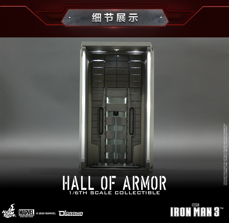Marvel-homem de Ferro Armário de Armazenamento com Hall Homem de Ferro Ferramenta de Coleção Modelo de 38cm Original Armor Novo 1:6 3 of 5 Cheap Transformadortransformador Robô