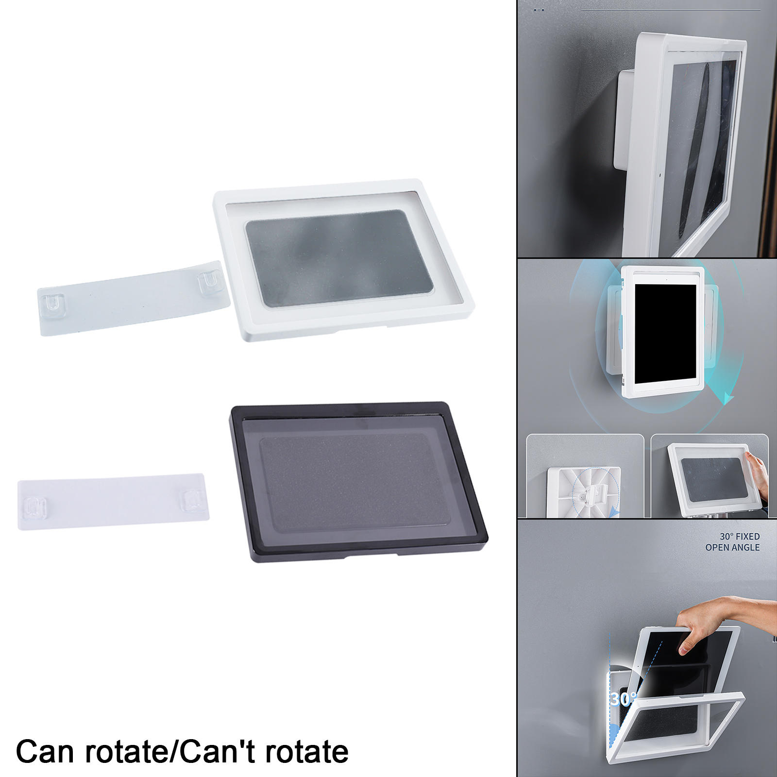 Shower Tablet Holder Waterproof Case Box Wall Mounted Shelves Self-Adhesive Shower Accessories