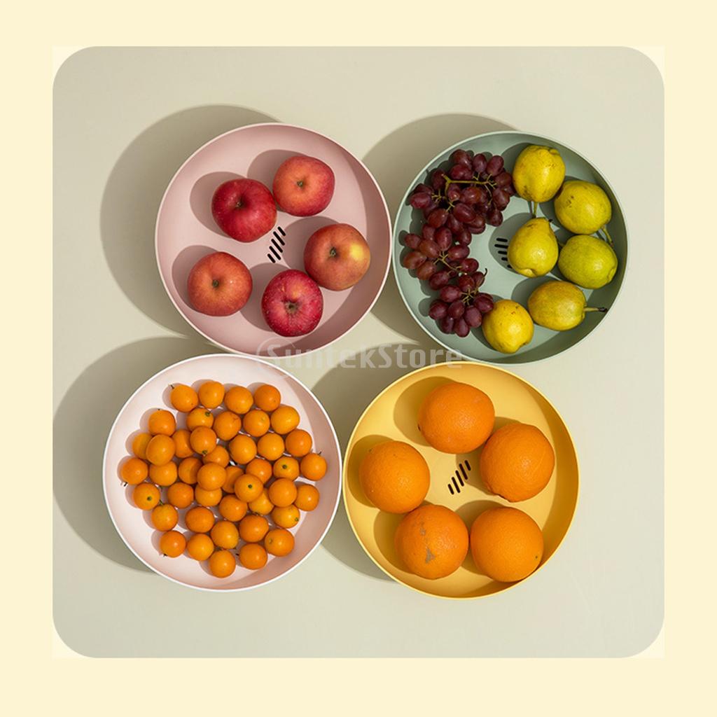 Fruit Snack Tray Rack Drainer Basket Kitchen Tool for Vegetable Nuts Bread