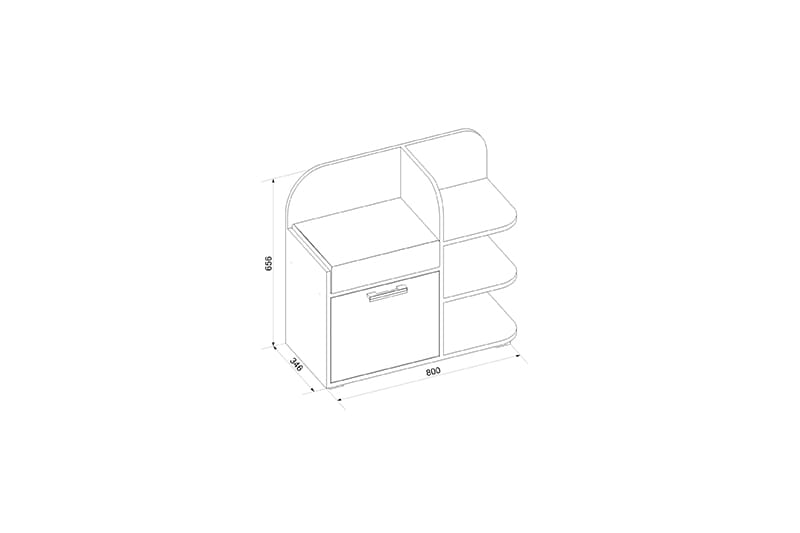 Дина 1 тумба для обуви сборка