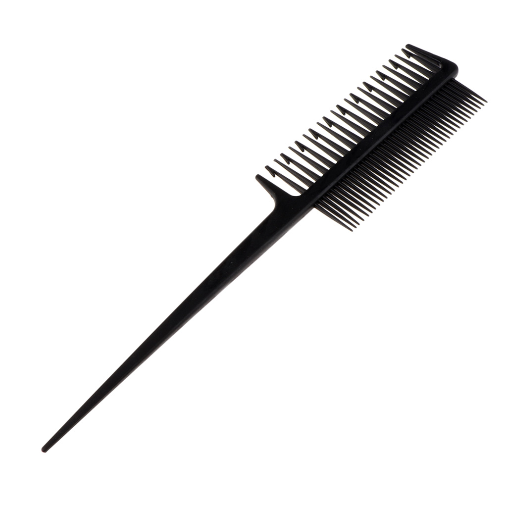 Salon Barber Hair Weaving Sectioning Foiling Tint Comb for Coloring Black