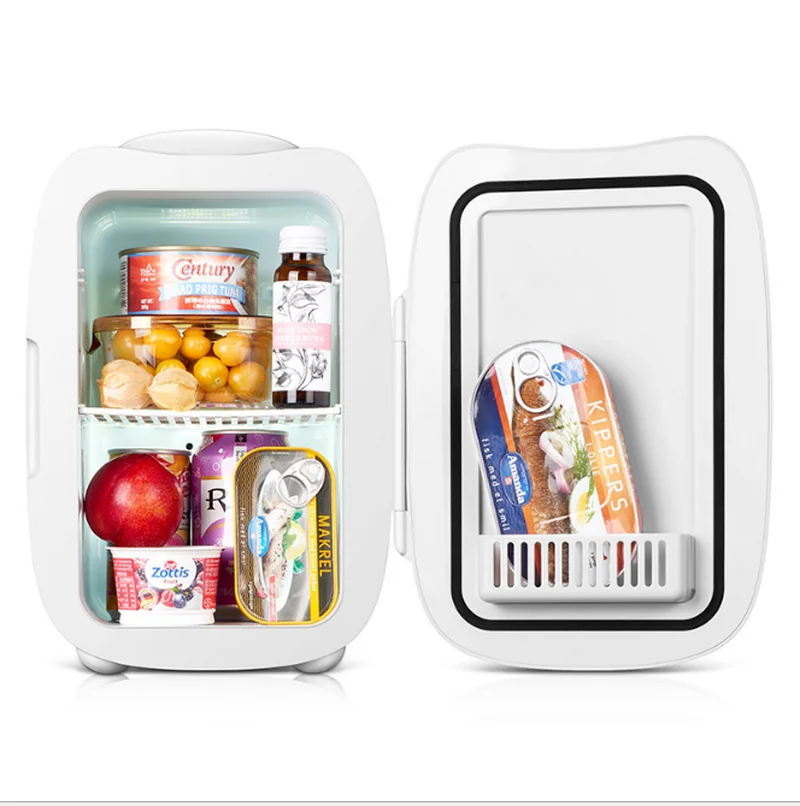 Mini Fridge Portable Cooler and Warmer Beauty fridge Makeup Fridges with Jade Roller for Home, Bedroom, Travel, Skincare car fridge