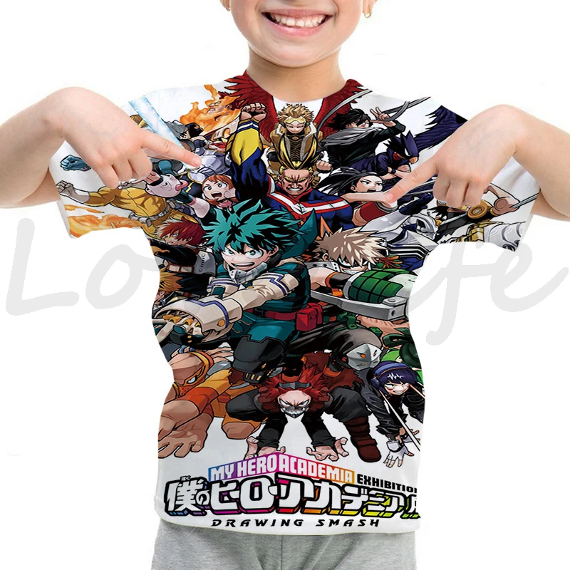 Tanie My Hero Academia 3D koszulka z nadrukiem chłopcy lato z sklep