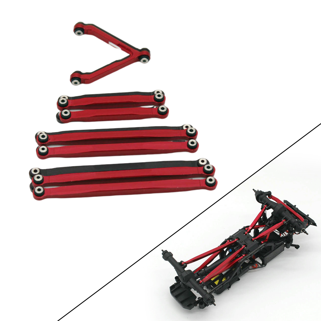 7x RC Aluminum Link Set for Axial SCX24 AXI90081 Model Crawler Buggy Car Upgrade Parts