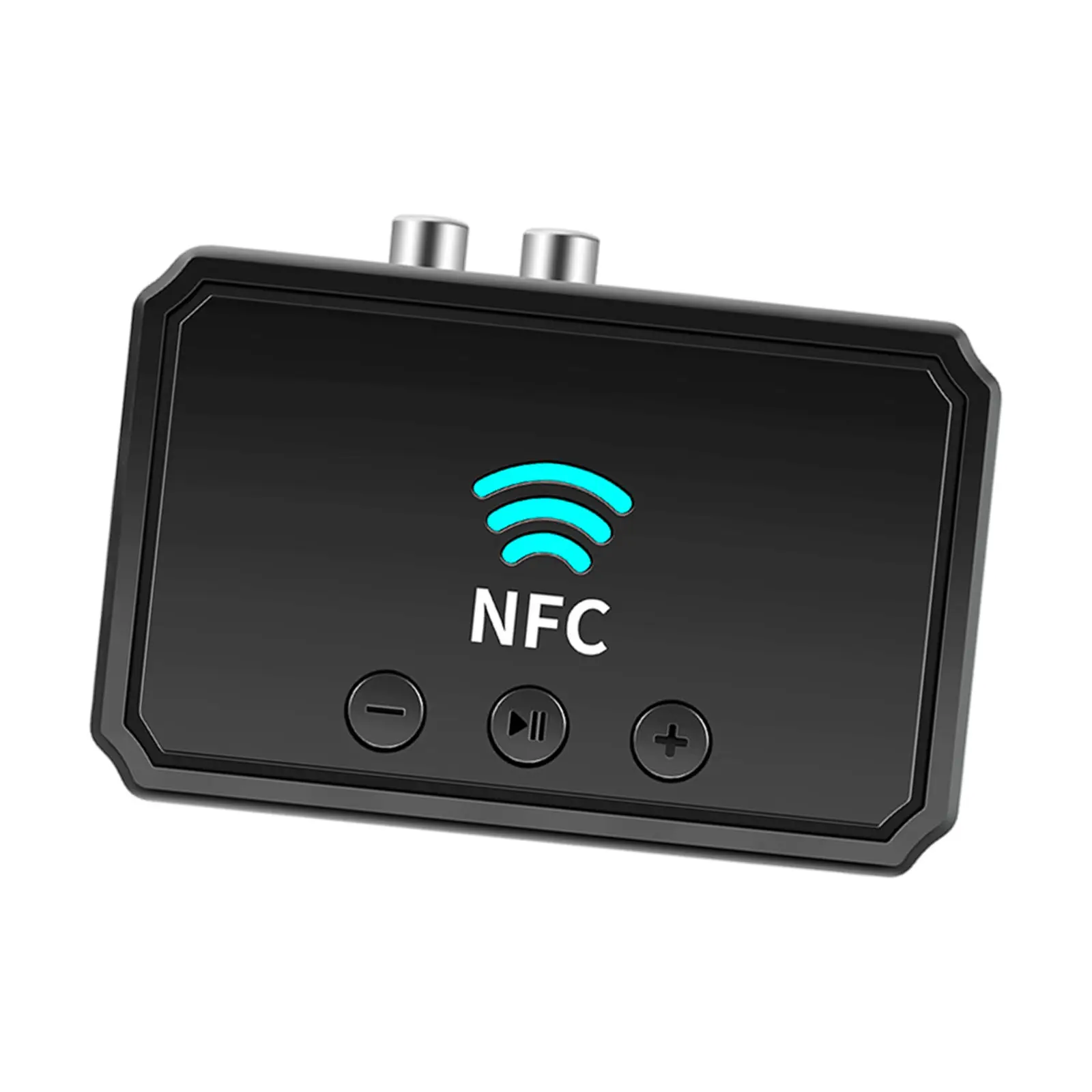 NFC Bluetooth 5.0 Audio Adapter Transmitter Plug and Play Music Streaming Wireless 3.5mm AUX/RCA Receiver for Speaker Headphone