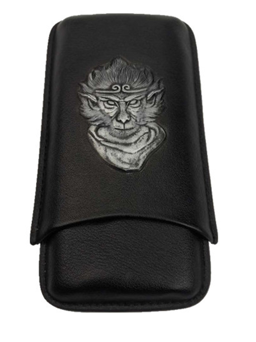 Tragbares Zigarrenetui aus Leder mit Cutter, 3-Finger-Humidor, zartes Mini-Reisezigarrenzubehör, Rauchgeschenk, hohe Qualität – Detail 6