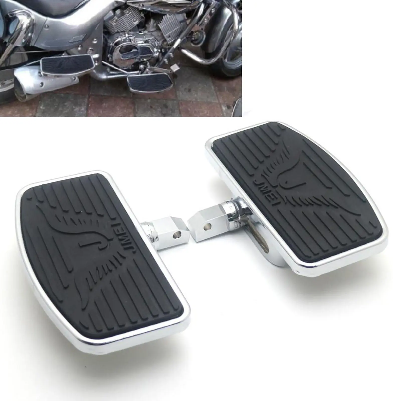 Motorcycle Passenger Floorboards, Floor Boards Foot Pegs Mount Bracket Fit for