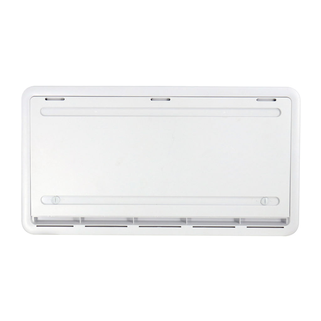 Durable Universal RV Motorhome Storage Hatch + Fan Travel Trailer Accessories White 20.47x11.02