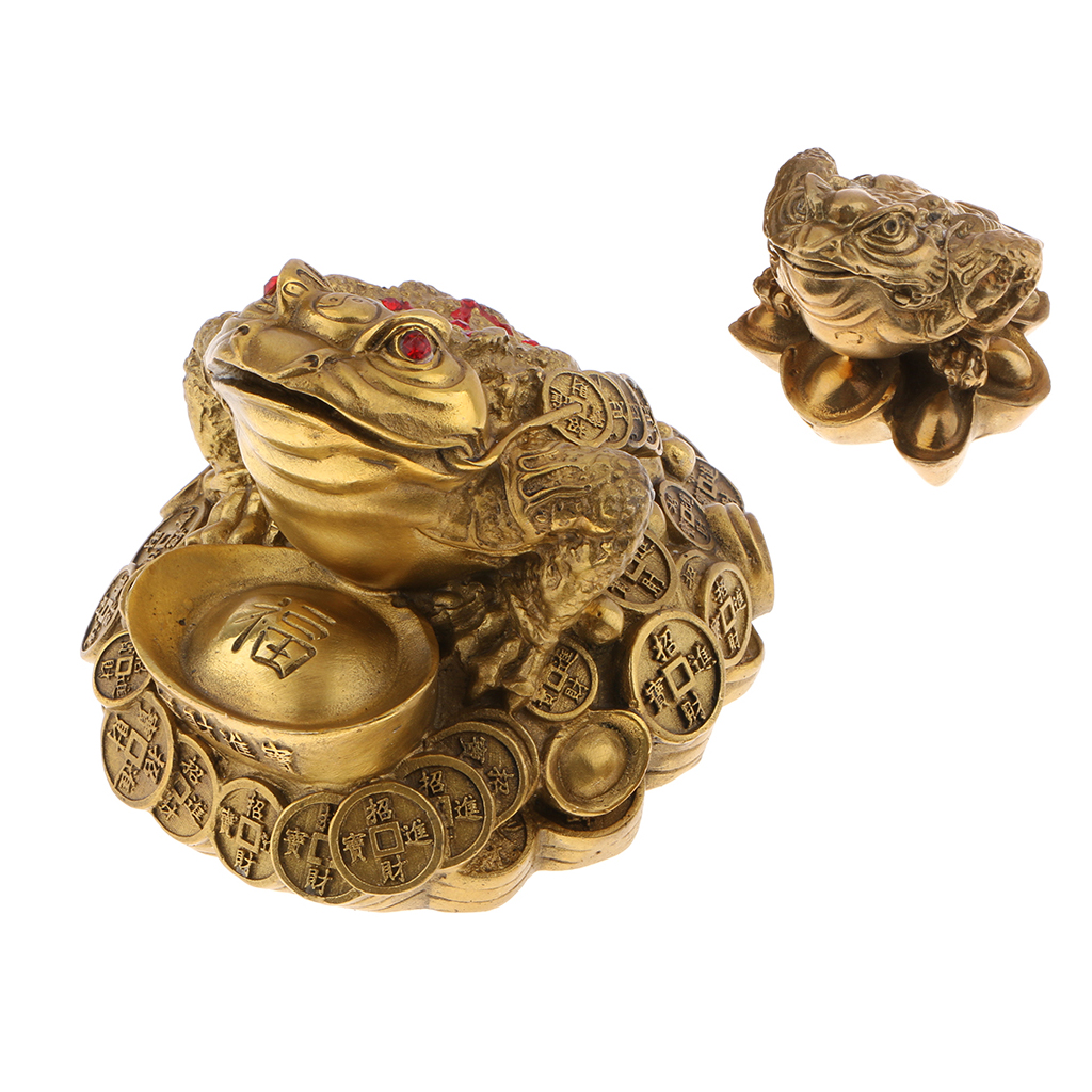 Feng Shui Money Lucky Fortune Wealth Chinese For Frog Toad Coin Home Shop Office Table Decoration